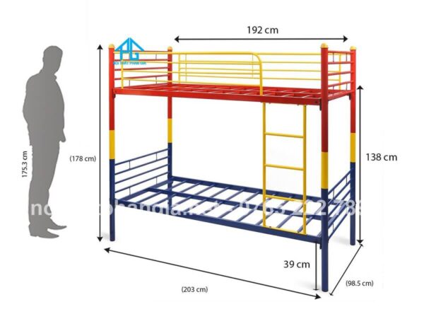 kích thước giường tầng gia đình